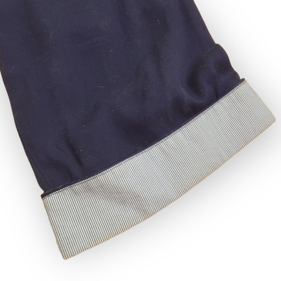 ANTHROPOLOGIE Elevenses Modern Straight Leg Jumpsuit  Navy Sz XXS - Picture 8 of 12